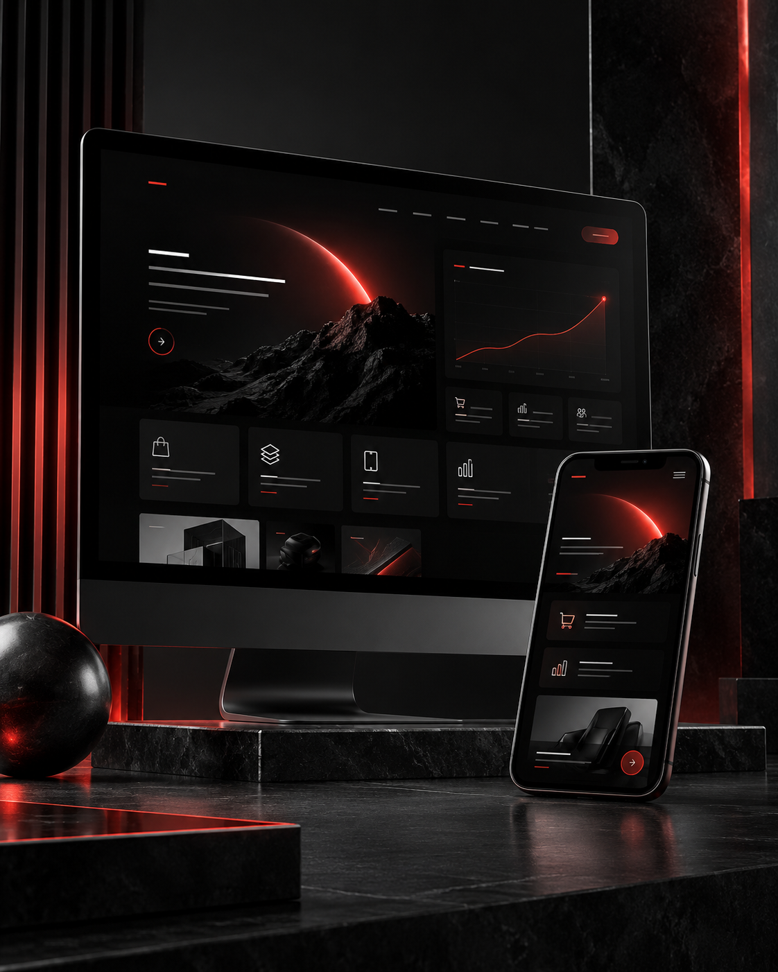 Masaüstü ve mobil uyumlu web sitesi tasarımı